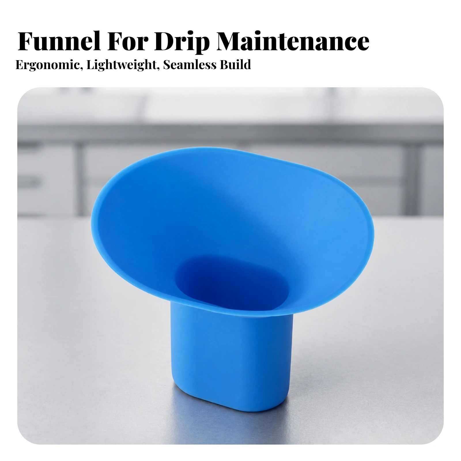 Polyurethane Oil-Filling Funnel Compact Flexible Oil Funnel with Cylindrical Outlet Spill-Leak-Resistant Crack-Proof