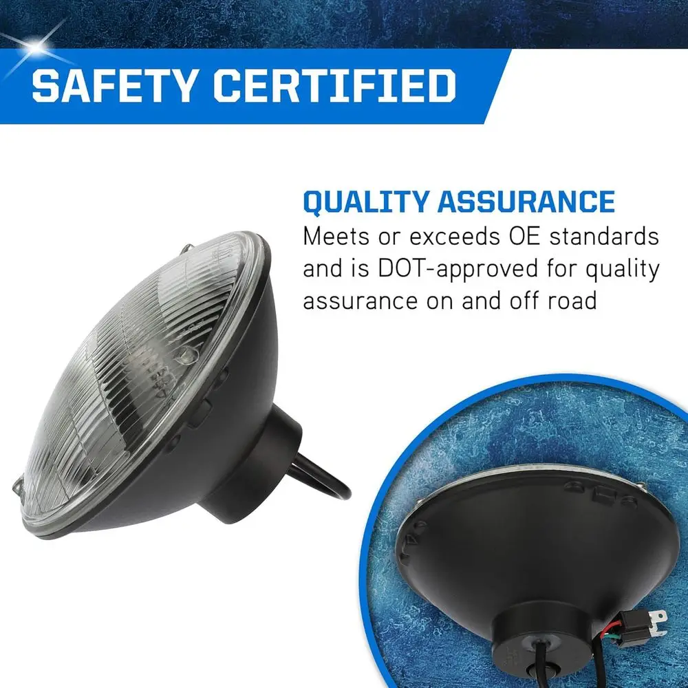 Faro LED H6024 da 6000 K, 6000 lumen, con tecnologia a fascio sigillato