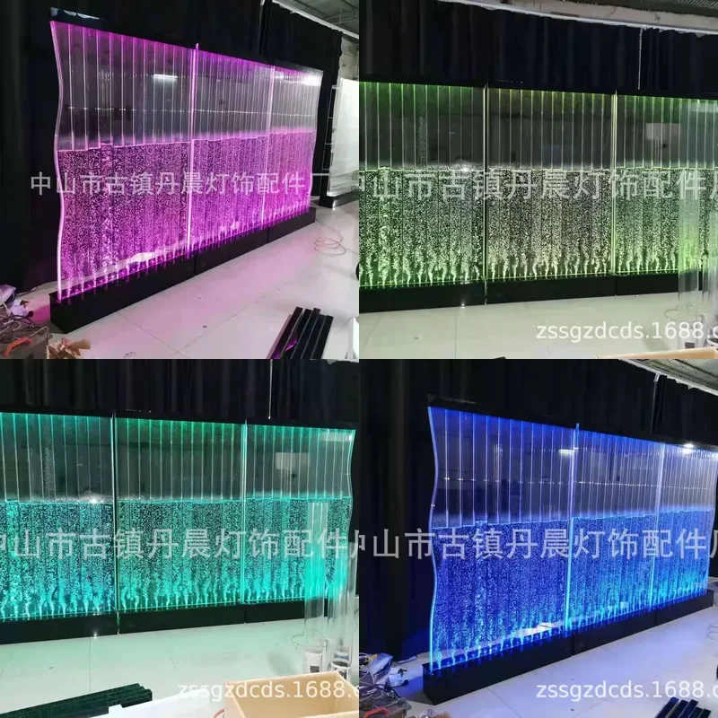 Bubble Water Curtain Wall Screen Decorative Partition for Living Room Entrance Hollow Divider Interior Design Feature