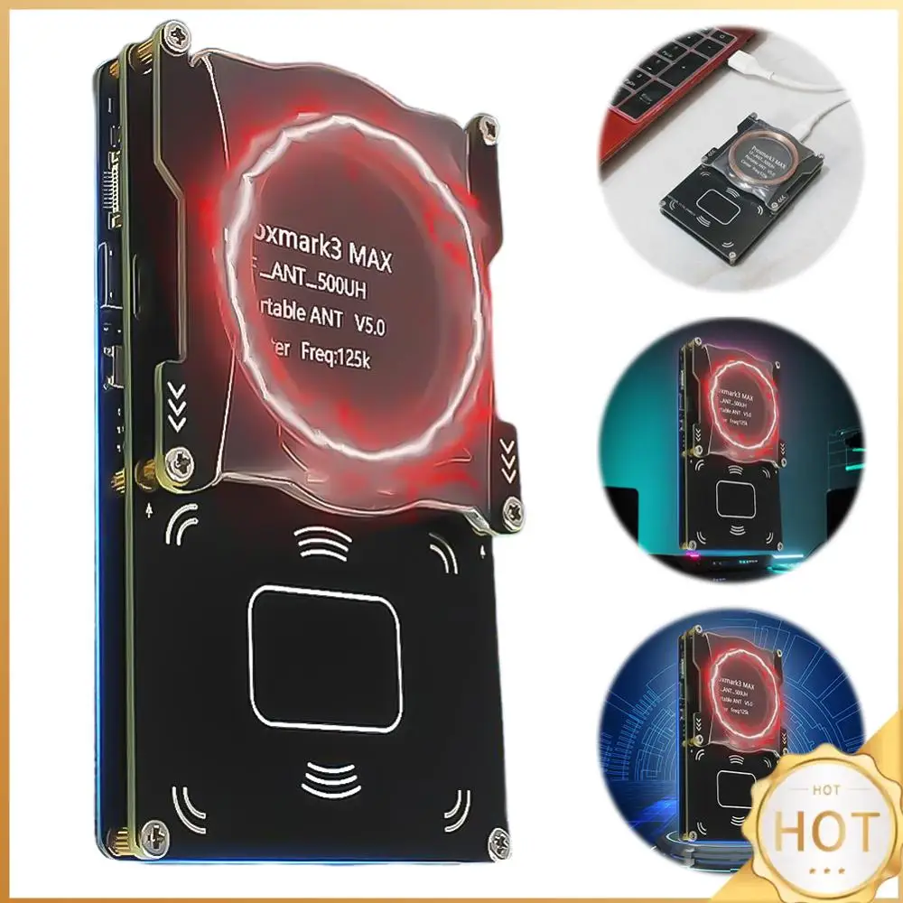 

Proxmark3 MAX Set IC ID NFC Tag Decryption Duplicator 13.56Mhz 125Khz Smart Programmer Writer Type-C+Micro RFID NFC Card Copier