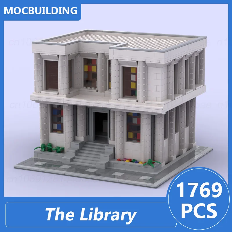 The Library Modular Buildings Model Moc Blocks DIY Assemble Bricks Architecture Display Collection Creative Toys Gifts 1769PCS