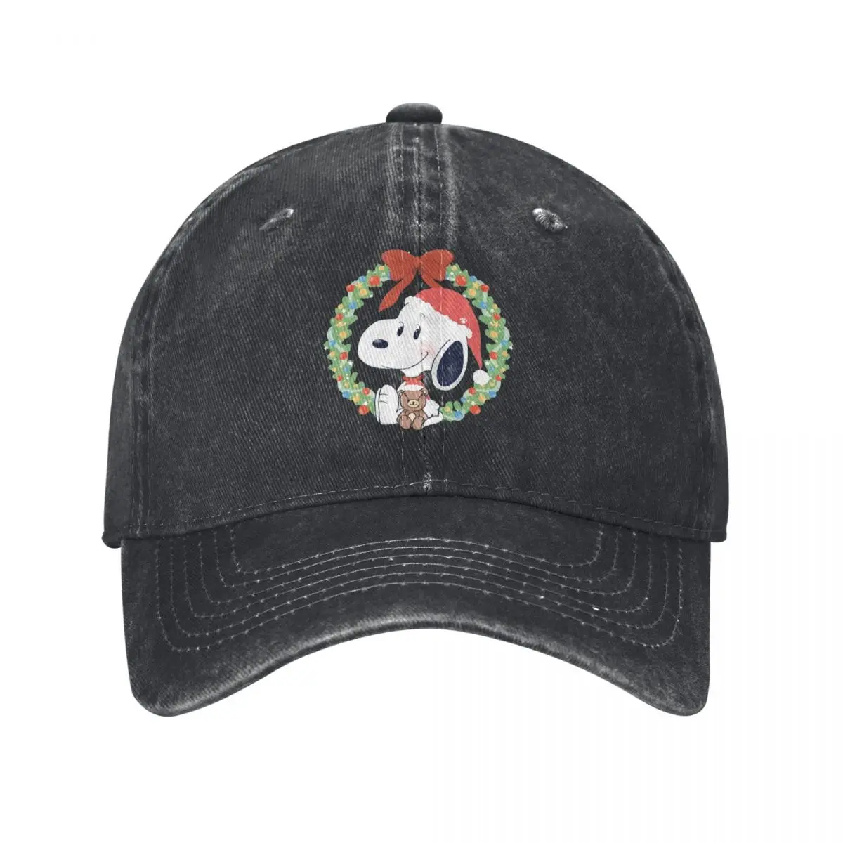 Snoopy Christmas Denim Baseball Cap Running Hippie Trucker Dad Hat Summer Men Women Vintage Design Baseball Caps