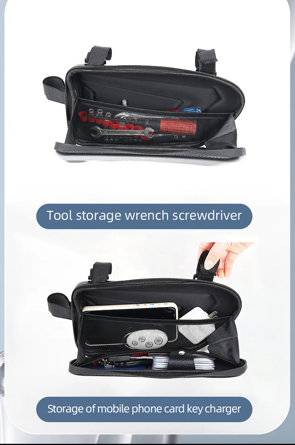 Für VOGE R125 125R R 125 R Brivido R125 125R Motorradzubehör Seitentasche Werkzeugtaschen Rahmen Stoßstange Stange Wasserdichte Aufbewahrungstasche – Detail 6