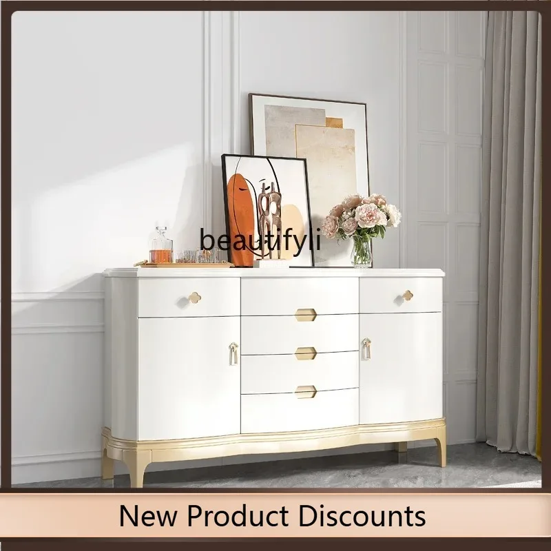 

K185 Light luxury American modern minimalist living room entrance cabinet decoration entrance hall cabinet bedroom storage cabin