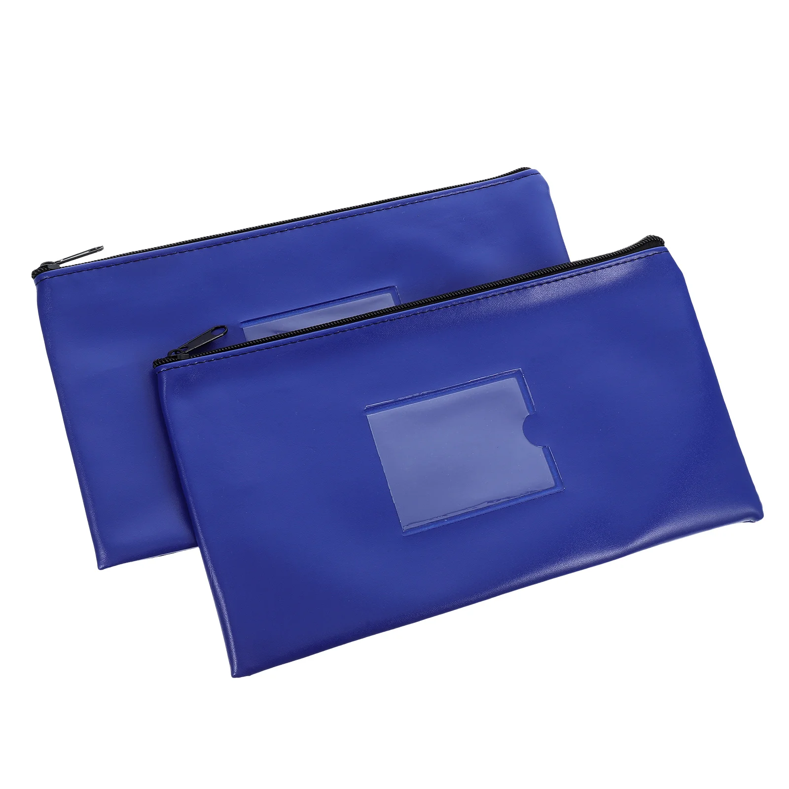 

2pcs Fake Receipt Storage Bag Clear Window for Bills Invoices Documents Organizer Zipper Closure Card Slot