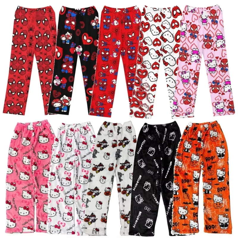 

Hello Kitty Sleepy Pants Halloween Cute Cartoon Girl Plush Leisure Home Outing Performance Clothing Women Accessories Wholesale