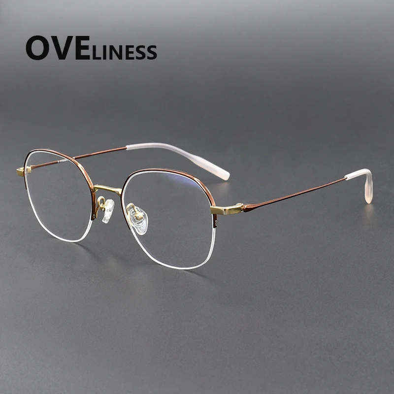 

2026 Pure Titanium Eyeglasses Frame Men Brand Design Glasses frame Women Ultralight-Weight Retro Eyewear Spectacles