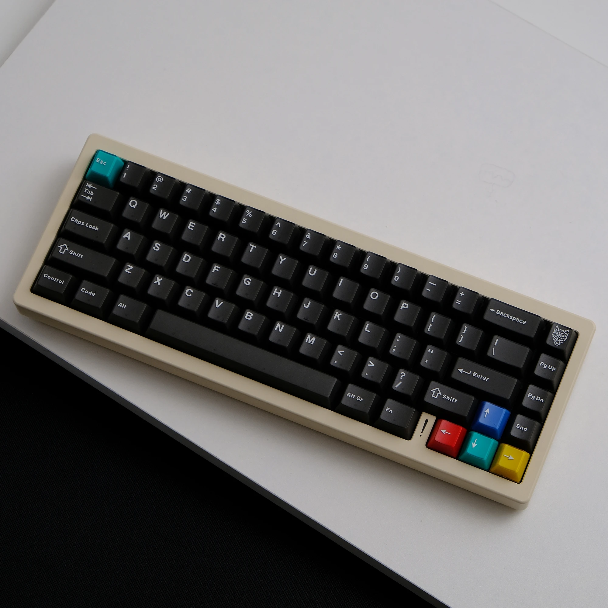 Two-color original height ABS two-color neon semi-transparent 4 keycaps