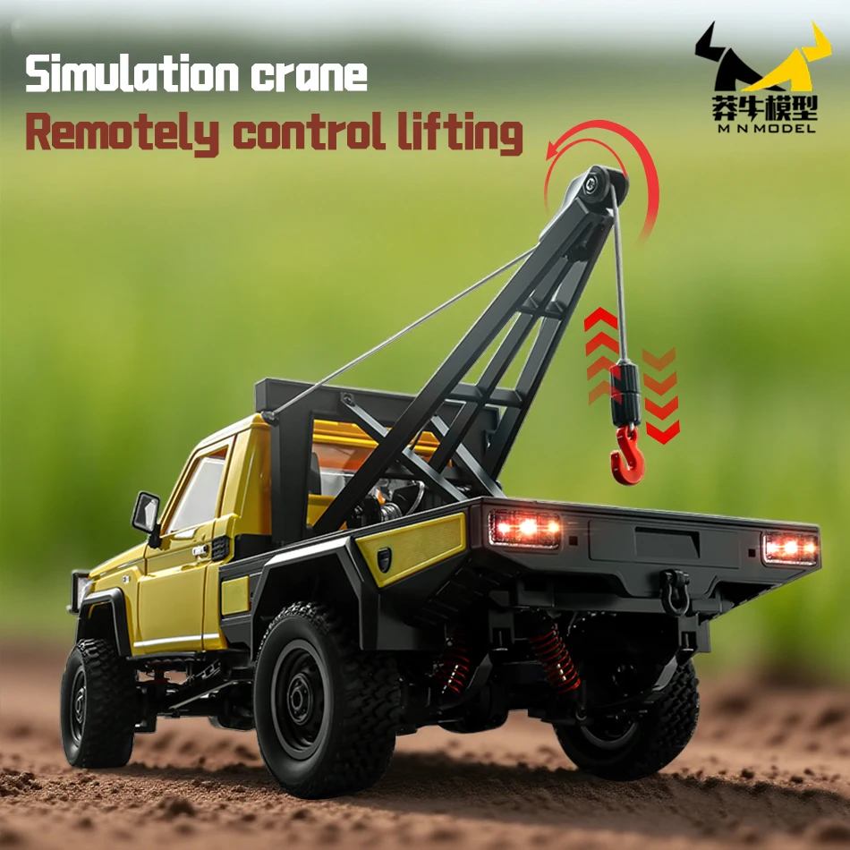 Mn modelo 1:12 4x4 controle remoto cidade engenharia carro guindaste veículo off-road caminhão de escalada captador rock crawler brinquedo para adulto