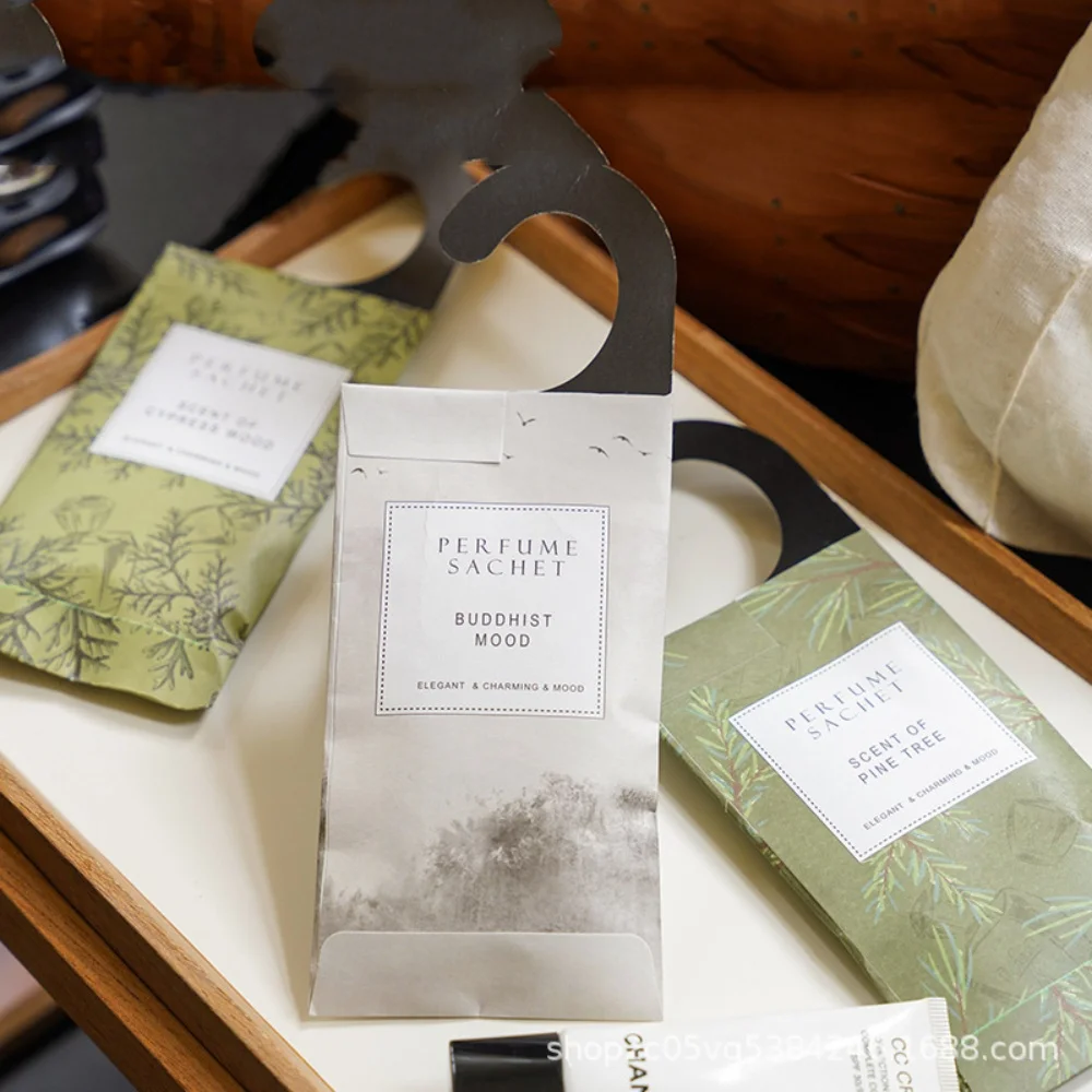 

3PCS White Cypress Wood long-lasting Fresh Fragrance Sachets, Wardrobes, Clothes, Shoe Cabinets, and Car Hanger Sachets