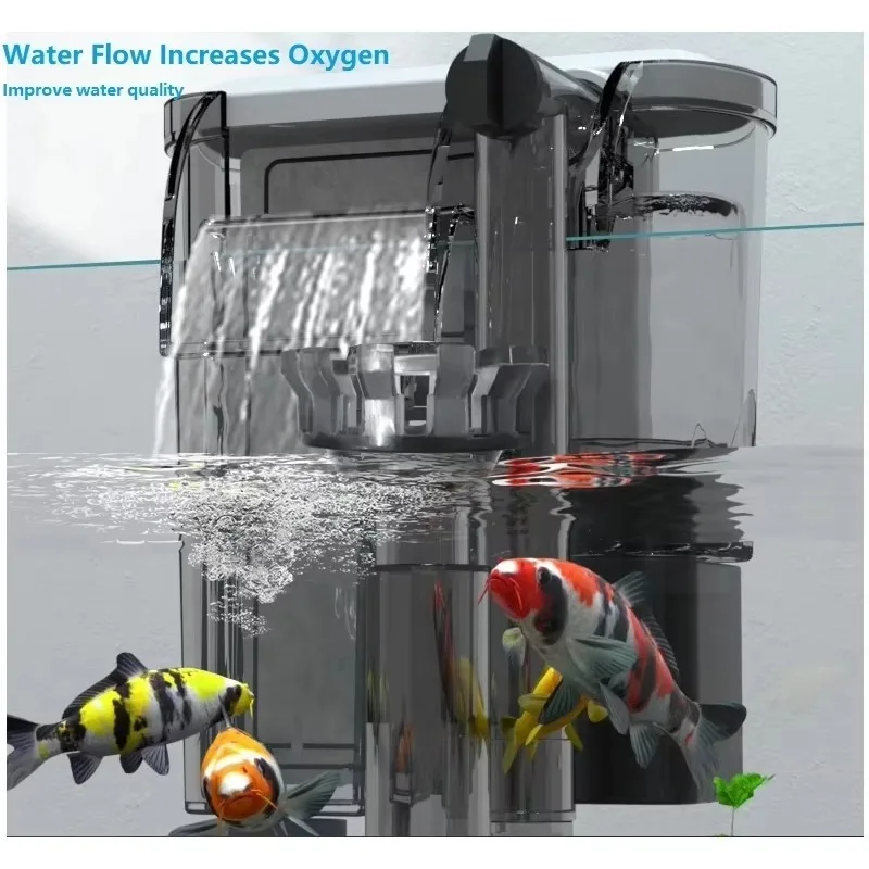 

Aquarium exterior filter new design plastic fish tank accessories energy saving living room desktop box packaging