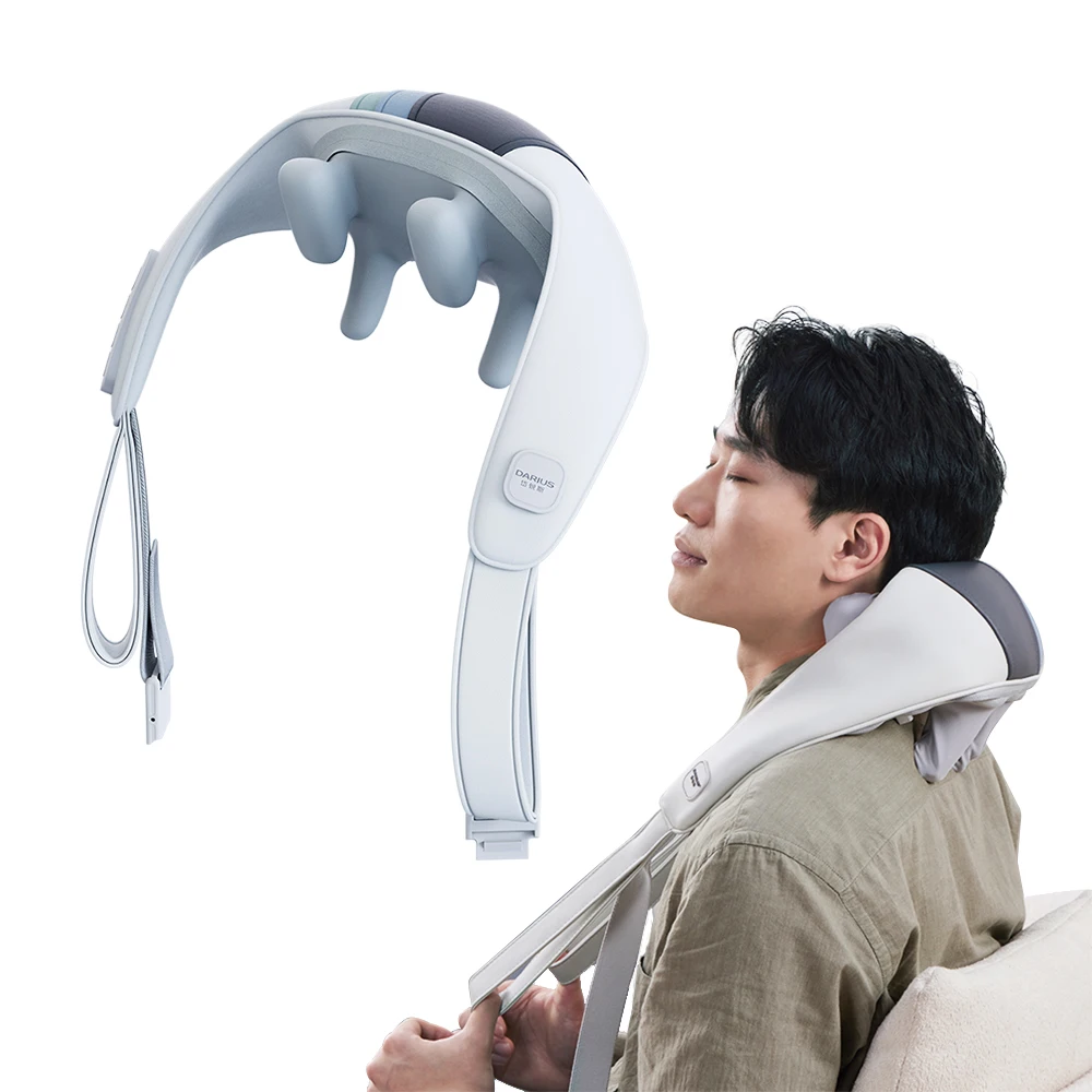 

New Mini 6D electri Pulse bauty Shiatsu Manual Low Frequency Pulse Neck and Back Massager With Soothing Heat