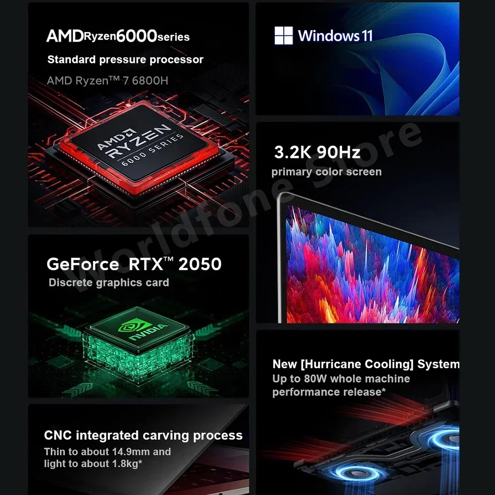 Xiaomi Laptop Redmi Book Pro 15 Ryzen R7-7840HS/R7 6800H 16G RAM