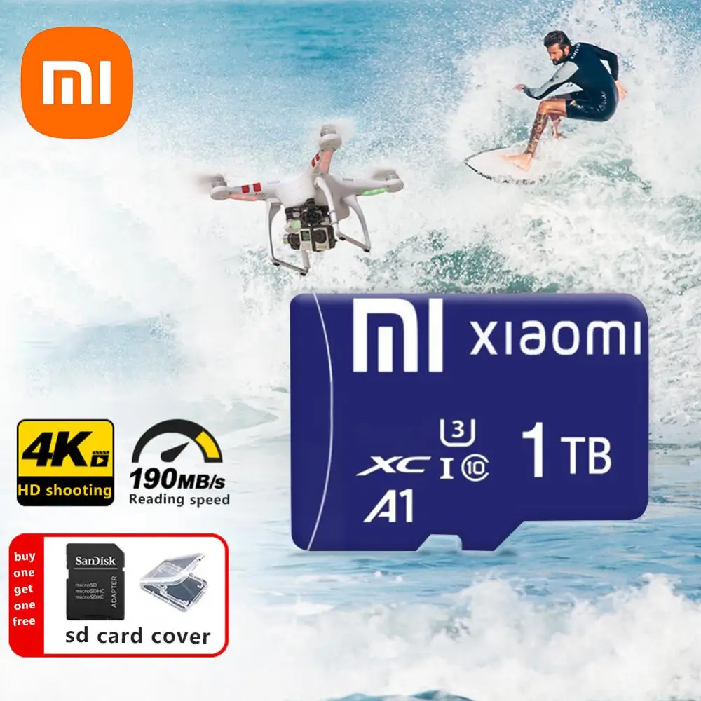 XIAOMI-tarjeta Micro TF SD para Nintendo switch, Memoria Flash De 2TB, Clase 10, alta velocidad, 100 MB/S, 1TB, 128GB, 256GB