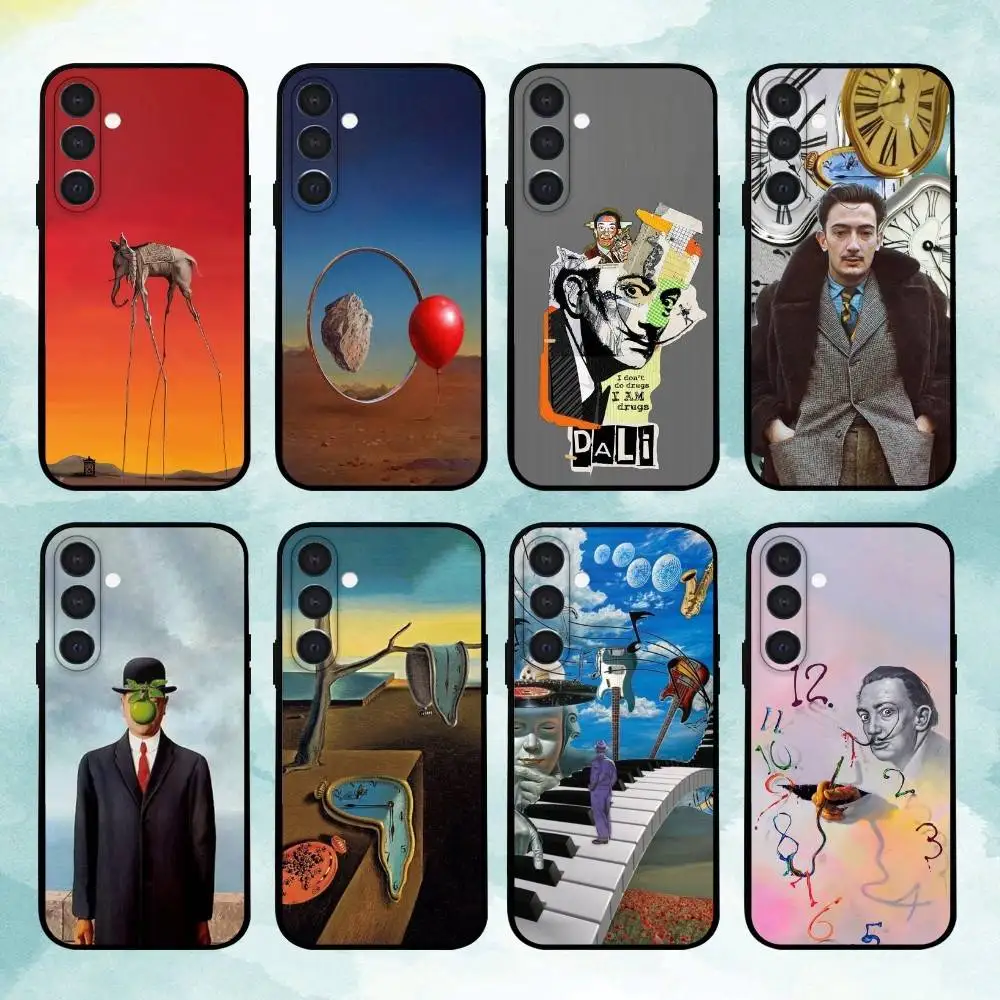 

S-Salvador D-Dali A-Artist Phone Case For Samsung A73,72,71,53,52,51,22,91,80, Soft Black Cover