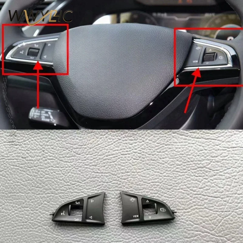 

Suitable for Skoda Octavia Superb Kodiaq Crystal and Xinrui Steering Wheel Button Case Buttons