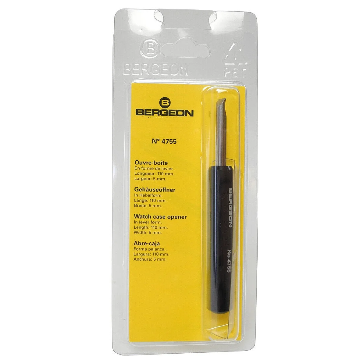 Bergeon 4755 Lever Watch Case Back Opener Opening Tool Watchmakers