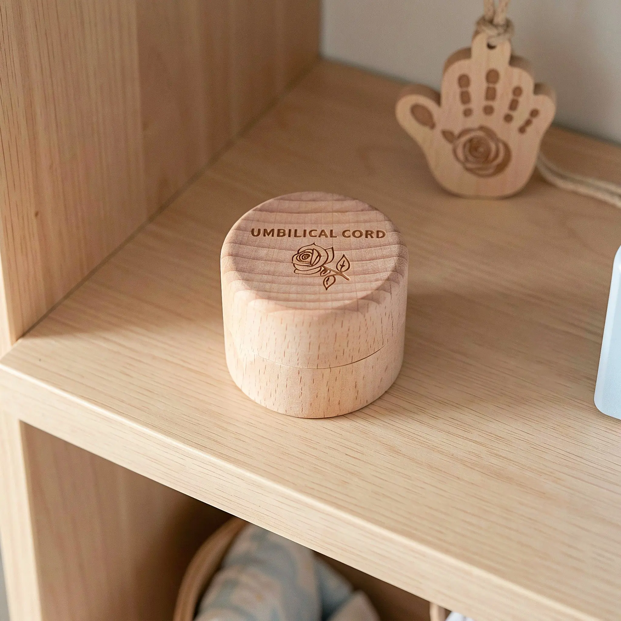 Baby Tooth Memorial Box Hair Curl Case Carved Other Storage Boxes Haircut Memory Holder Deciduous Teeth Fetal