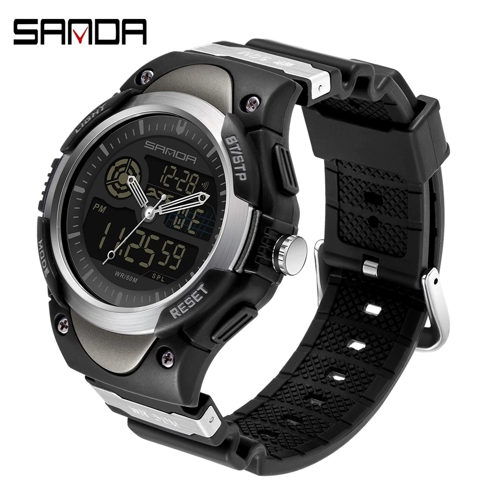 

SANDA Brand Outdoor Sport Men's Watches 50M Waterproof Wristwatch For Men Quartz Watch Electronic Clock relogio masculino 3117