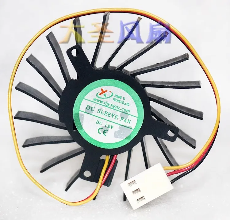 Free shipping Original hole distance 35*35*27mm Diameter 55mm ST5512M12VC 3-wire 4-wire sleeve cooling fan Video card fan