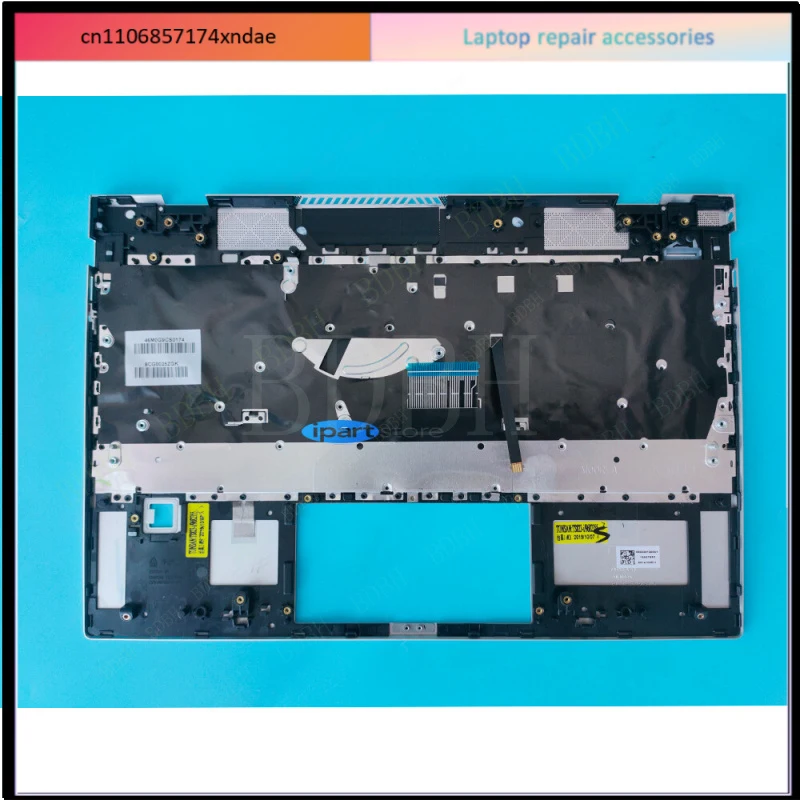 For  HP Envy X360 13-AQ TPN-W144 Palmrest Backlit Keyboard  L53415-001 Silver