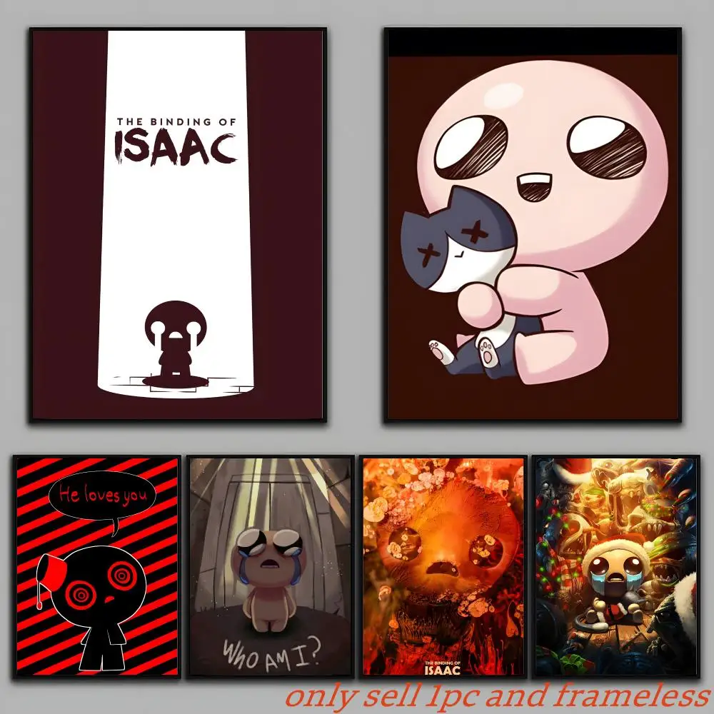 Roguelike Game T-The Binding of Isaac Poster Painting Prints Wall Art Picture Film Room Home Bar Cafe Decor Home  Mural