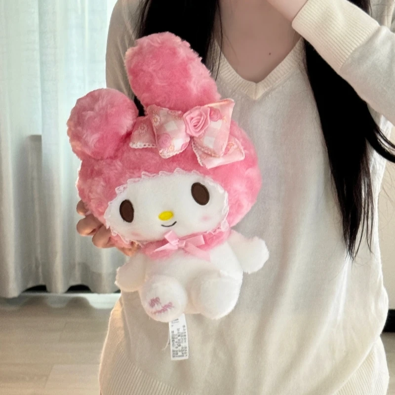 Sanrio Rose Strik Melody Hellokitty Romantische en mooie cartoon schattige poppen knuffels voor Valentijnsdag en nieuwjaarscadeaus