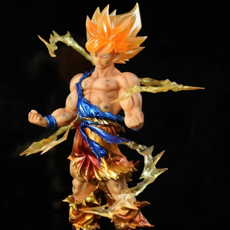 

Горячая новинка: Фигурка Сон Гоку Супер Сайян из аниме Dragon Ball, 16 см, модель для коллекционирования, подарок для детей