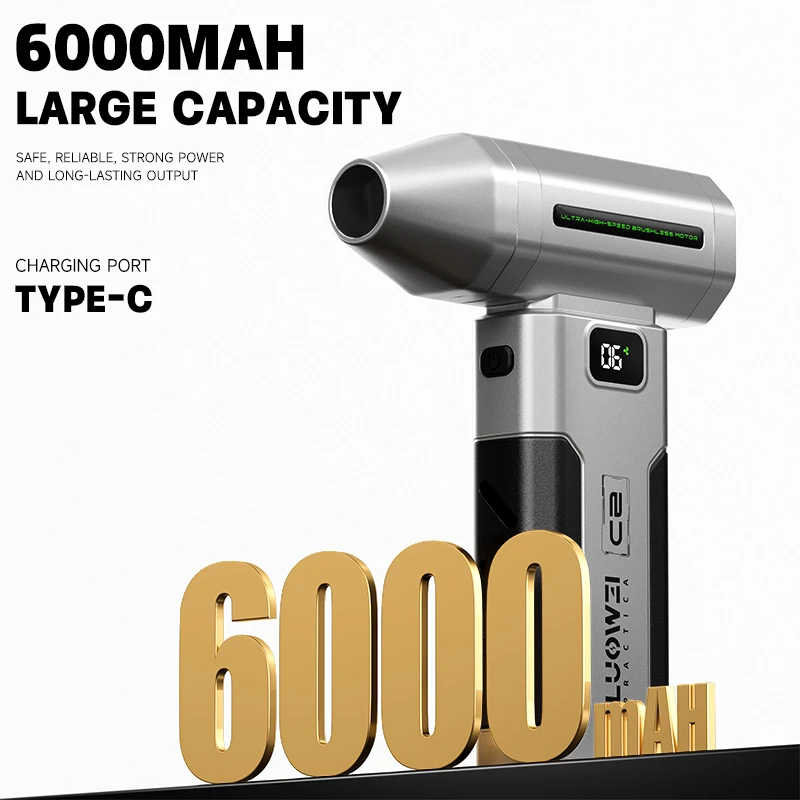 

LUOWEI C2 Air Blower Jet Fan For Phone Maintenance High-speed 200,000RPM Brushless Motor Suction Blowing Dust Cleaning Tool