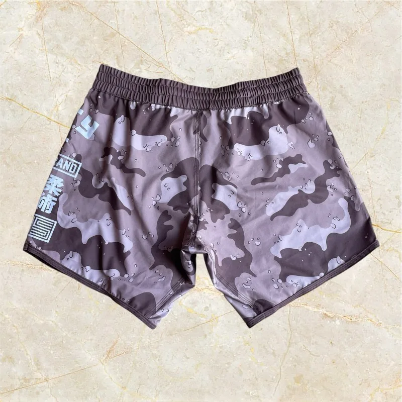 2026 Summer Muay Thai Shorts Breathable Boxing Trunks for Men Kickboxing Training Pants Elastic Waist Combat Sports Fight Shorts