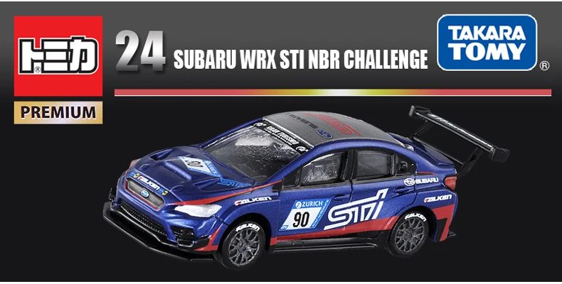 Takara tomy modelo de liga de simulação caixa preta carro-chefe tp24 subaru wrx carro de rally esportivo, brinquedo para meninos, presente de feriado infantil