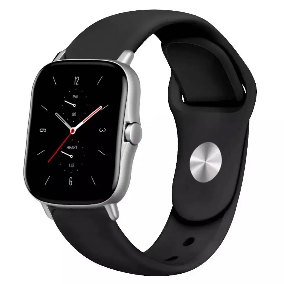 20mm 22mm Sport Silicone Strap For Amazfit Active 3 2 Max/Helio/Balance 2/Bip 6 Huawei GT6/5 Comfortable Amazfit Active 2 Square