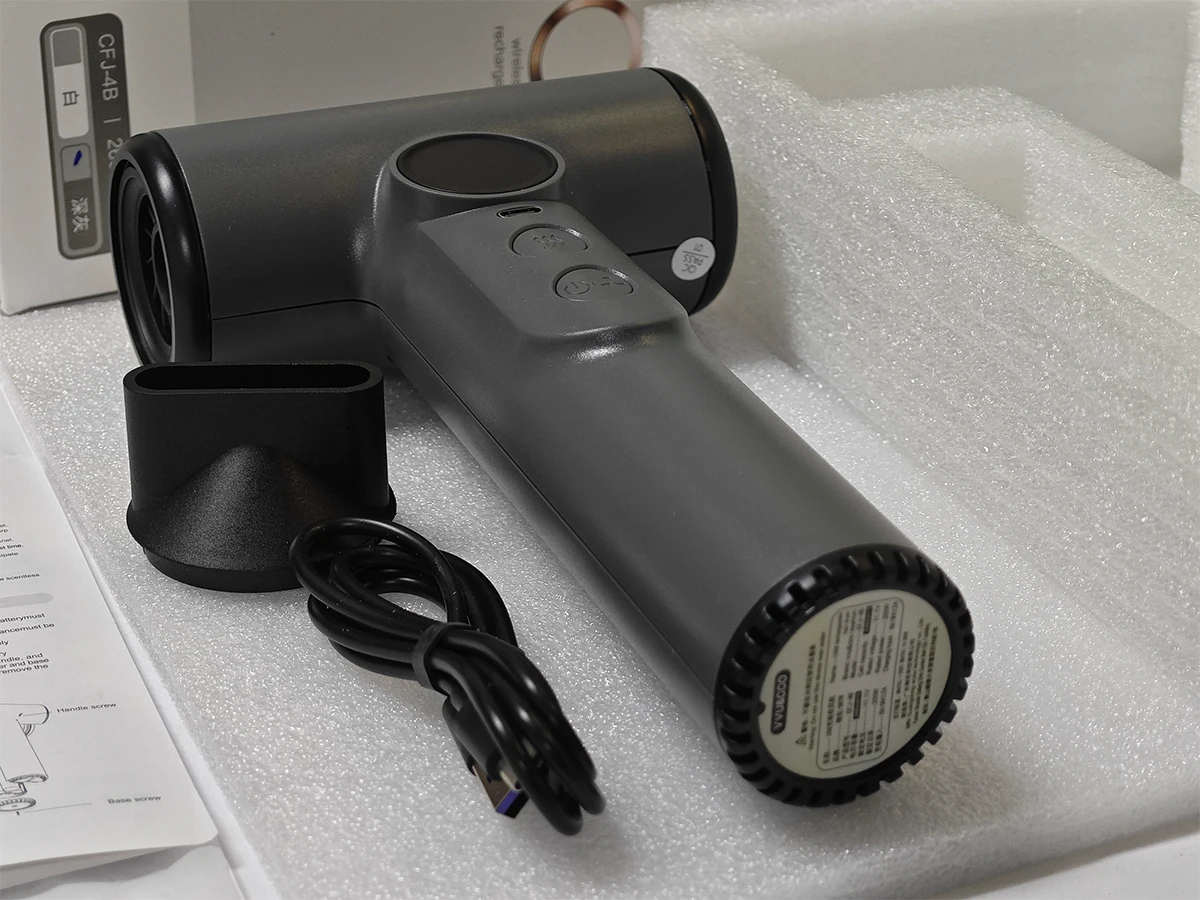 Wireless Hair Dryer 30.000RPM High Speed Curler Custom Electric Barrel Curling Iron Hair Straightener 6 Temperatures Adjustable