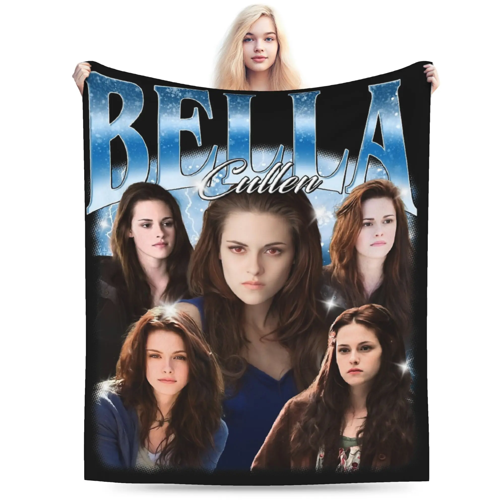 Bella Cullen Twilight Blanket Velvet Spring/Autumn  Portable Super Soft Throw Blankets for Bed Travel Plush Thin Quilt