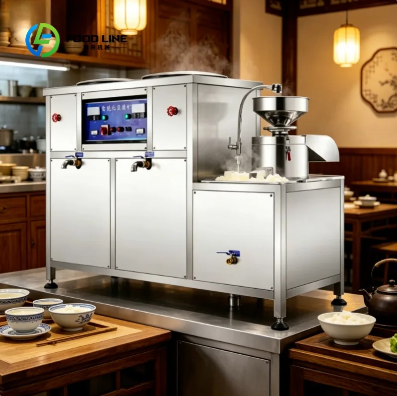 Commercial Tofu Making Machine with Good Output Capacity, Automatic Soy Milk Processing for Restaurant and Factory Use