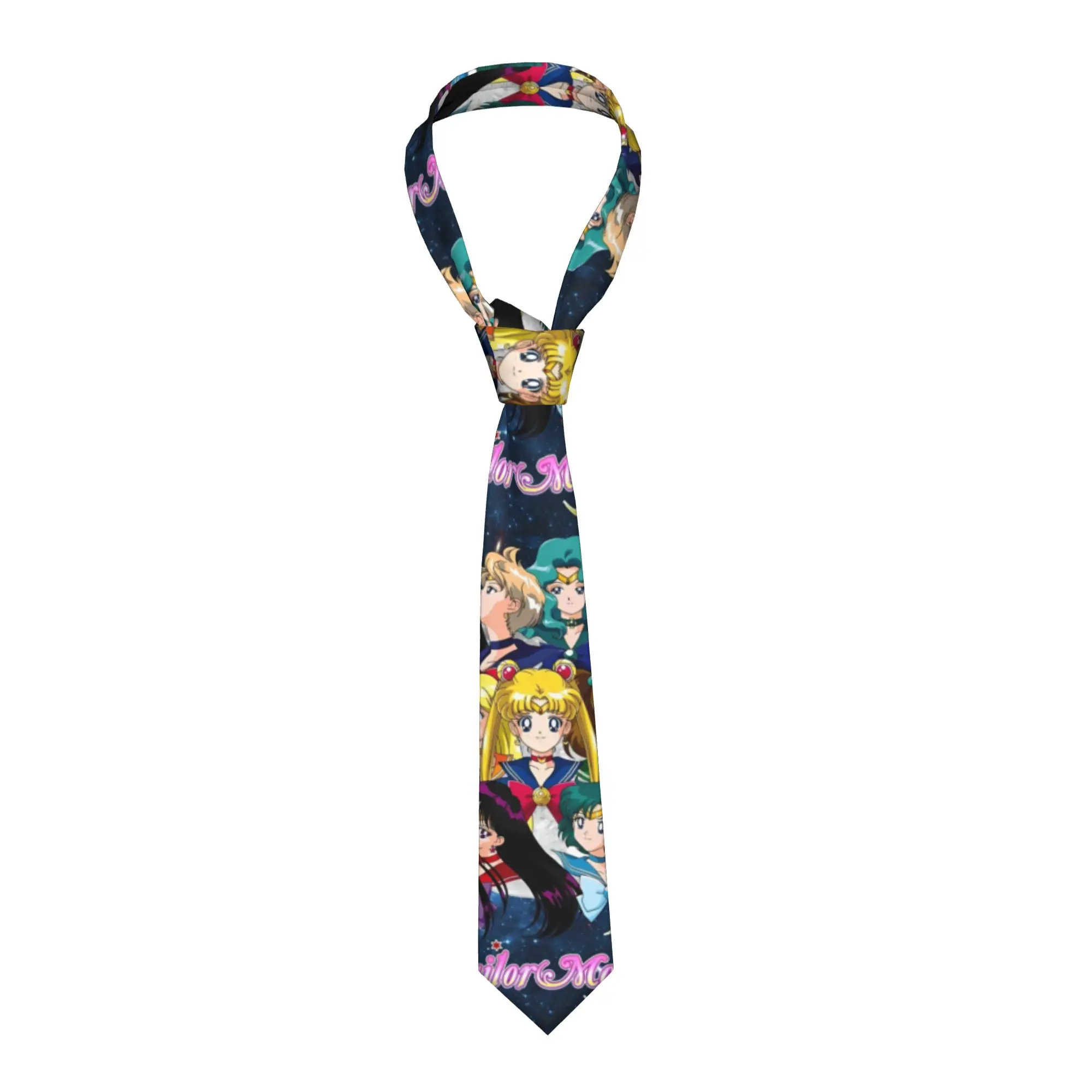 Magical Girl Comics Anime Neckties Men Silk 8 cm Narrow Neck Tie sailor moon for Men Daily Wear Gravatas Accessories Business
