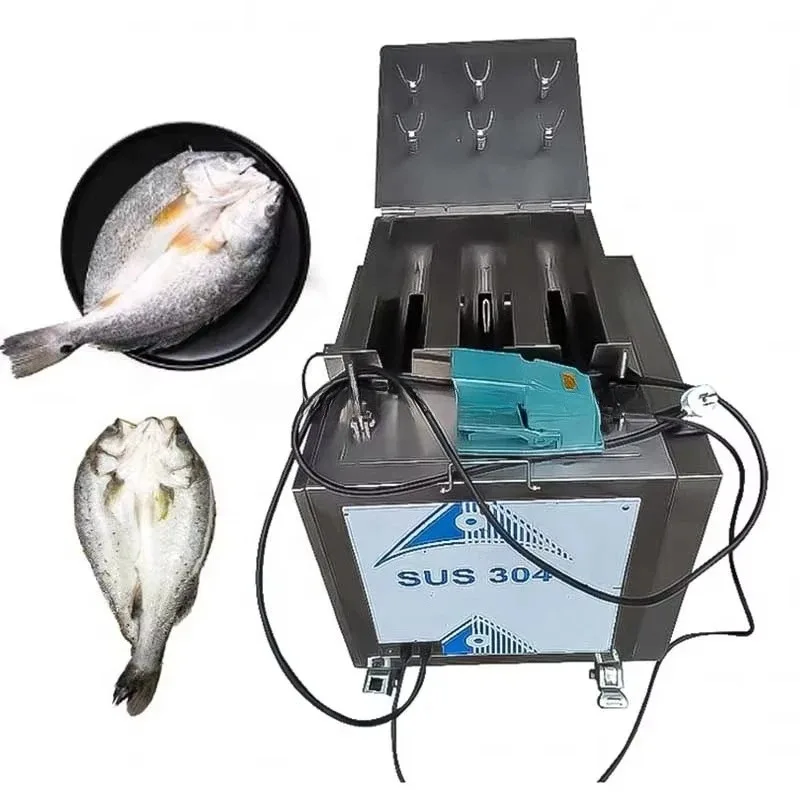 

2025 Upgraded Fish Gutting Killing Machine 800W Motor Auto Cleaning Blade Adjustable Throat Size Simple Operation CE Certified