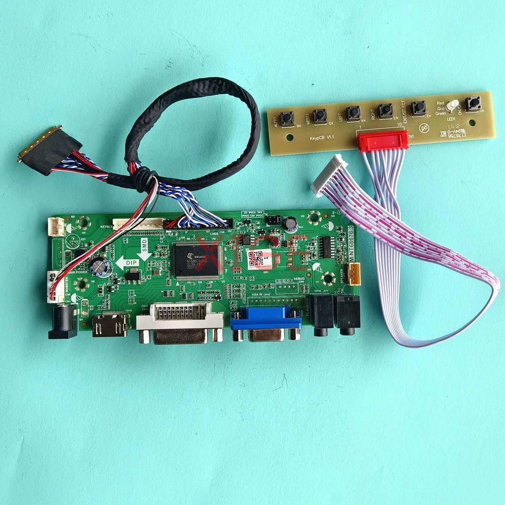

DIY комплект для HT156WXB-100 HB156WX1-100/200 панель ноутбука 1366x768 HDMI-совместимый LVDS 40Pin 15,6 "DVI VGA контроллер плата драйвера