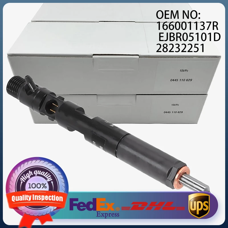 

28232251 EJBR03101D EJBR05102D 166001137R New Diesel Fuel Injectors for Renault Clio Scénic Nissan Dacia Logan 1.5 DCI Engine