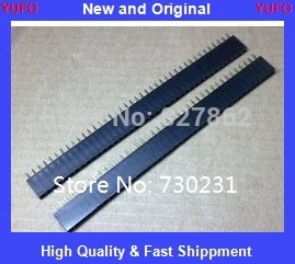 Free Shipping One Lot 20PCS Single Row Female & Male Pin Header 1X40pin 2.54mm High Quality