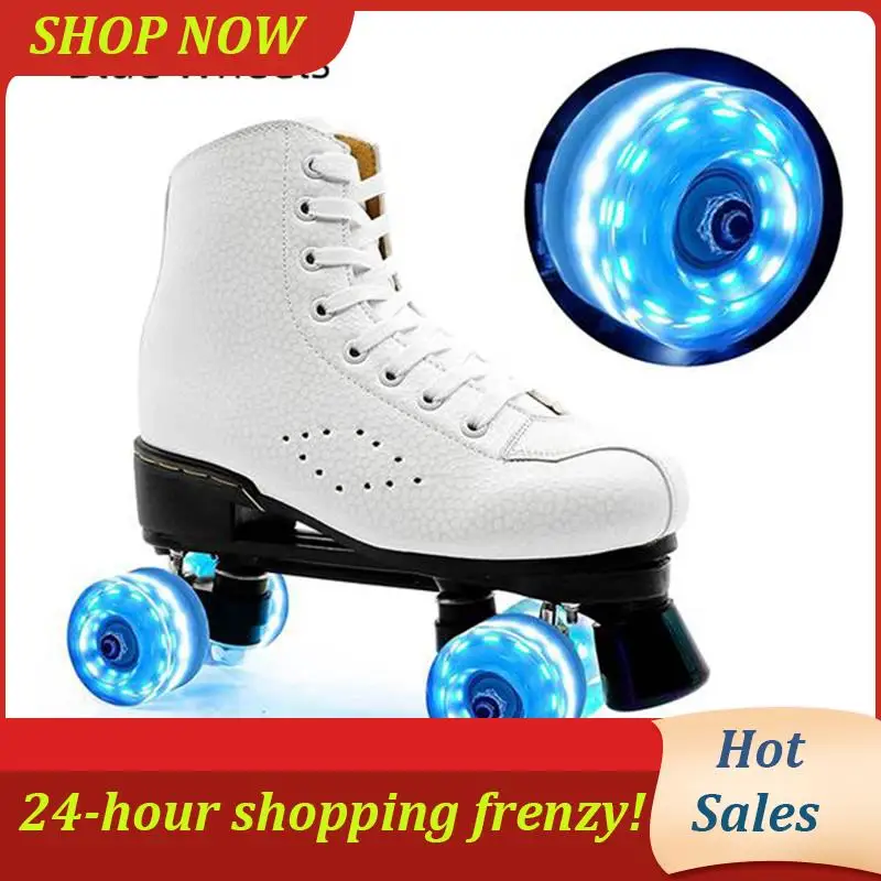 

AB31-8 Piece Glitter Light Up Roller Skate Wheels Luminous Skate Wheels With Bearings Installed 32 X 58 Mm 78A