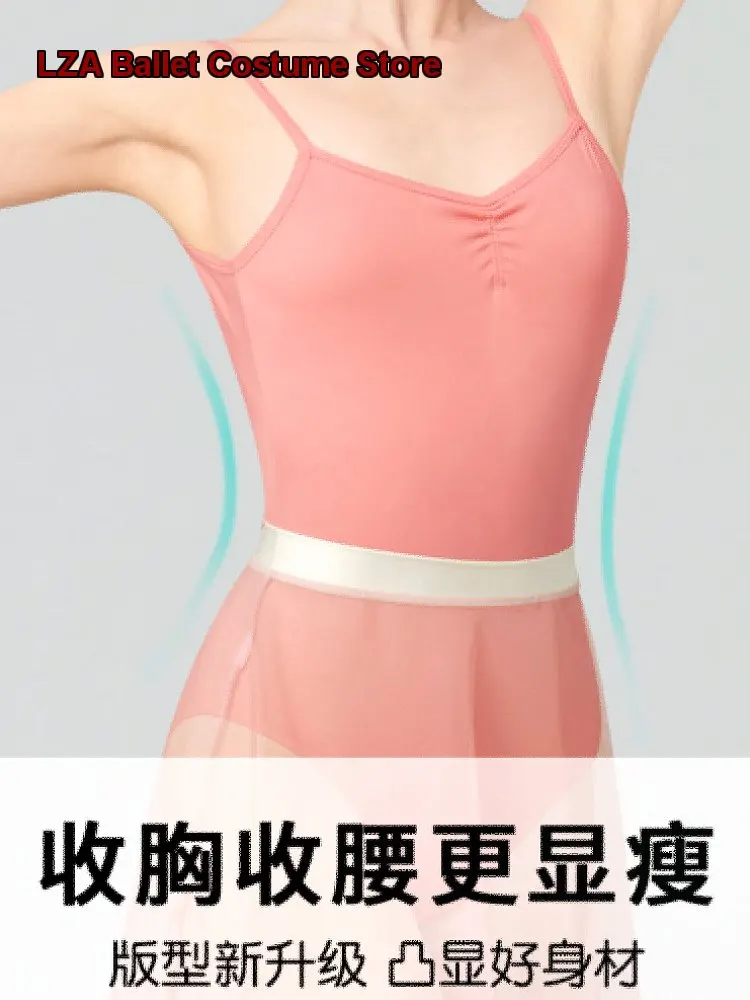 Women's High Cut Body Suit Cross Back Practice Leotard Gymnastics Leotard Basic Training Leotard Adult