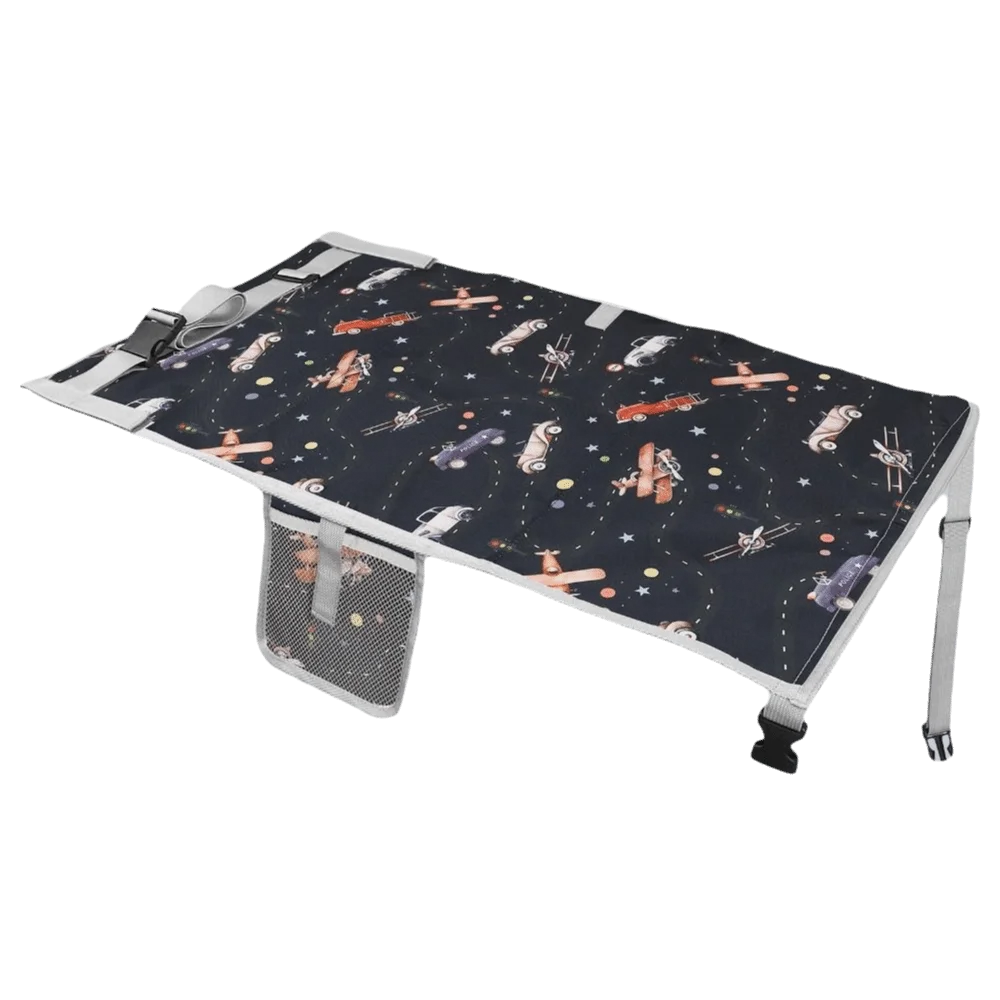 Tempat Tidur Bayi Portabel untuk Perjalanan Pesawat, Nyaman dengan Sandaran Kaki, Alas Kaki Anak, Perpanjang Kursi, Dapat Dilipat