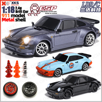 XKS LDRC LD1898 A98 1/18 RWD RC Drift Car - 2.4G Anti-Interference with ESP Gyroscope Alloy Body Shell RC Toy Gift
