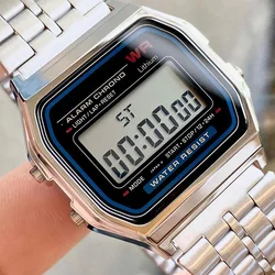 F91W Digital herren Uhren für Frauen Armbanduhren Multifunktions Alarm Elektronische Uhr Armbanduhr Stahl LED Stoppuhr Uhren