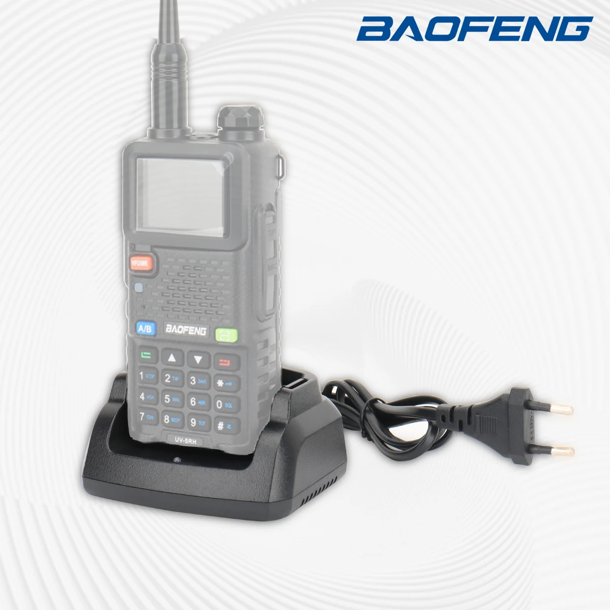 Baofeng UV-5RH US/EU Charger Desktop Base Walkie Talkie UV 5RH UV-5RM GM-5RH Two Way Radio Accessories