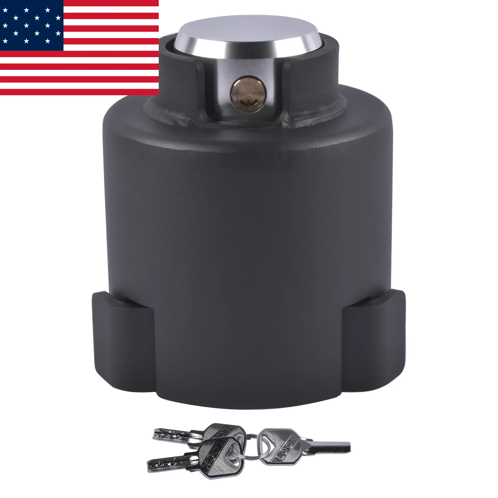 

AP03 Anti-Theft Trailer Hitch Lock for 2-Inch Coupler Carbon Steel RV Camper Truck