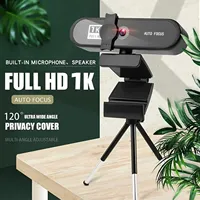 1K Full HD Mini Webcam With Mic 1080P 30FPS Automatic Focus Streaming Web Camera For Computer PC Laptops Portable Live Video