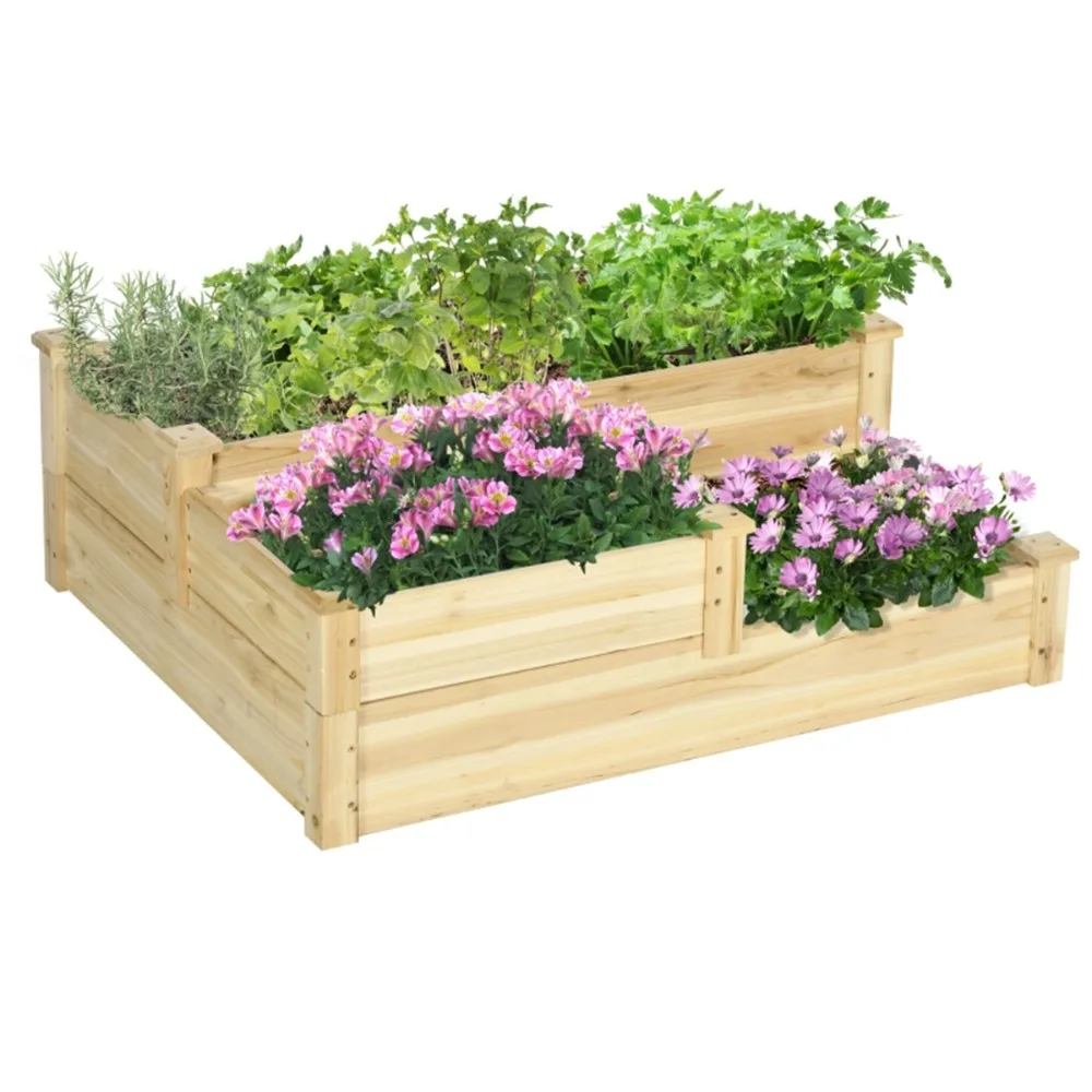

Decorative stair-step design to cater to various plant sizes, Plant Shelves