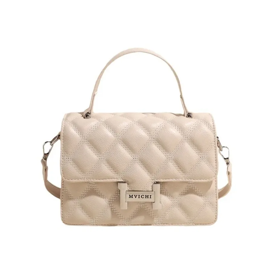 

Новая модная простая ромбовидная решетка с вышивкой, зарубежная изысканная сумка на одно плечо, женская сумка через плечо